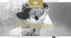 Desktop Screenshot of mykonosweddings.net