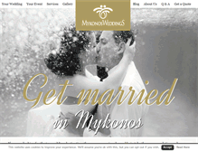 Tablet Screenshot of mykonosweddings.net